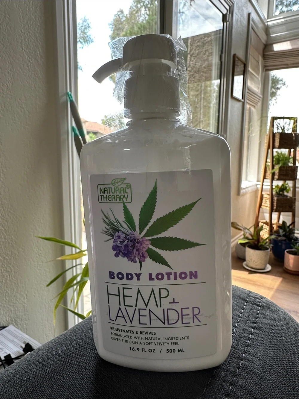Natural Therapy Body Lotion Hemp Lavender 16.9 Fl OZ  500 ML unopened